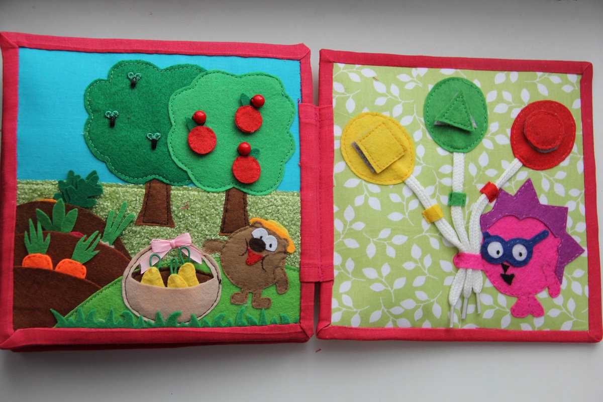 Развивающие книжки для детей своими руками из ткани: выкройки, модели из фетра
