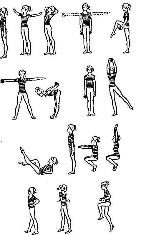 Зарядка для детей в 10, 11 и 12 лет: физические упражнения для утренней гимнастики, офп и стретчинг