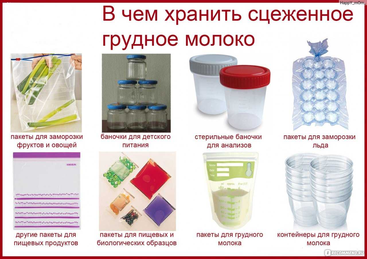Сколько хранится грудное молоко в холодильнике (сцеженное), срок хранения